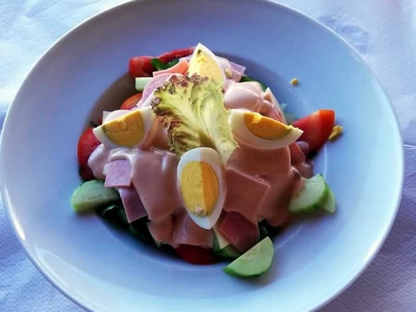 Delicious Salads at Ariadni Restaurant Kardamena